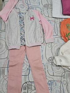 Floral Top &amp; Pink Pants Set
