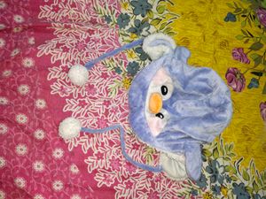Penguin Plush Hat kids women free size