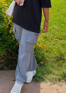 Grey Cargo Pants
