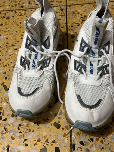 Stylish White Athletic Sneakers