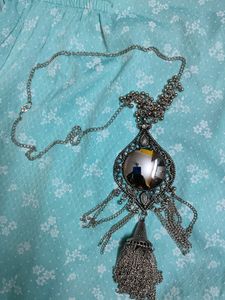 Boho Silver Statement Necklace
