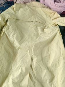 Vintage Yellow Trench Coat