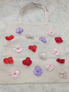 Floral Canvas Hand bag