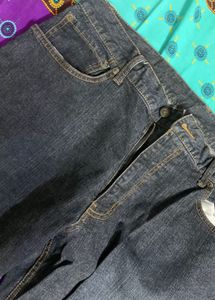 Classic Dark Wash Denim Jeans