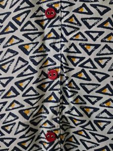 Geometric Printed Straight Kurtha