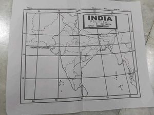 World, Asia and India Maps - Geography Set