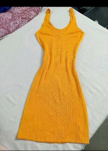 Ribbed Tank Dress - Sunny Yellow