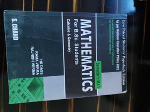 Mathematics For B.Sc. Students - S. Chand