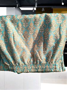 sea gtreen full embroidery work with Print Kurta