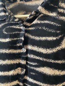 Patterned Long Sleeve Top