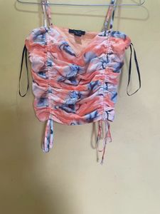 Forever 21 Tie-Dye Ruched Cami Top