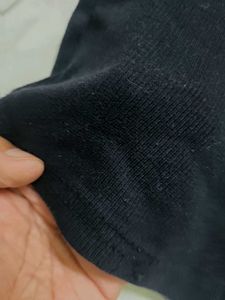 Black Mock Neck T-Shirt