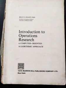 Introduction To Operations Research