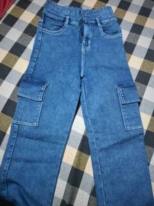 Blue Cargo Jeans