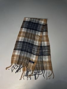 Classic Plaid Scarf with Fringe