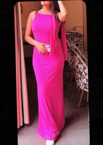 Elegant Pink Maxi Dress