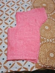 Pink Striped Blouse