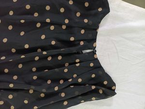Chic Polka Dot Sheer Blouse