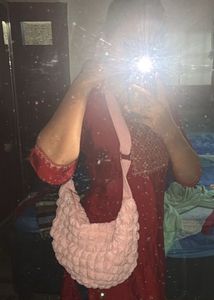 Chic Pink Padded Hobo Bag