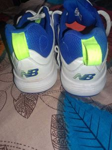 New Balance Men's White &amp; Blue Sports Shoes
