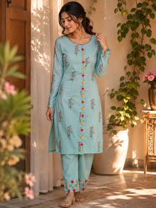 Beautiful Light Blue Kurta Set