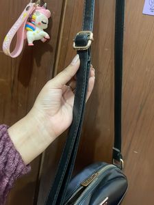 Branded Kleio Black Sling Bag