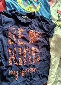 Girls' Graphic T-Shirt Bundle 5-6years (set of 4)