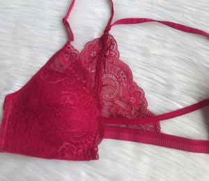 Hot Red Lace Bra
