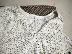 White Embroided Top