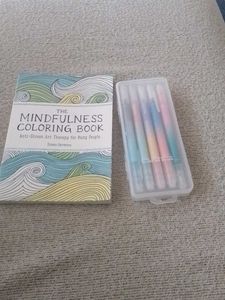 Mindfulness Coloring Book &amp; Pens