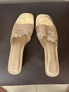 Embellished Slip-On Sandals