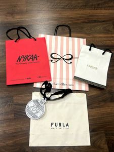 4 luxury Assorted Designer Shopping Bags