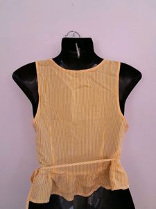 Yellow Striped Top