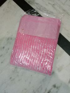 Sparkly Pink Sequined Saree for Parties