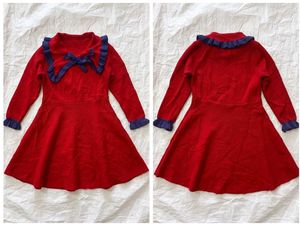 Cute Red Dress with Blue Accents