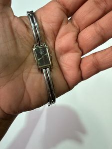 Titan Raga Premium Silver Rectangular Bangle Watch