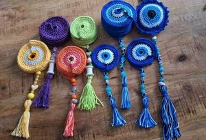 Crochet Evil Eye Decor
