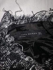 Zara Tweed Fringe Jacket