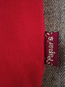 Vibrant Red Embellished Top for winter / autumn se