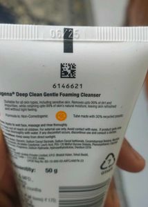 Neutrogena Deep Clean Gentle Foaming Cleanser