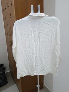 Zara White Button-Up Shirt