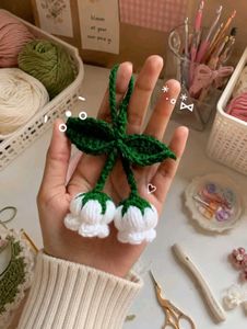 Flower Keychain 💮 Lilly of the Valley