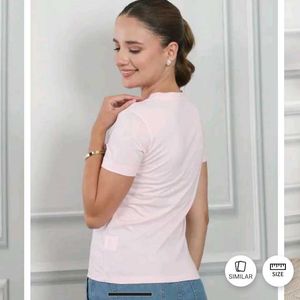 M size Pink Graphic Tee - Stay Hopeful Design