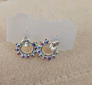 Sparkling Circle Earrings