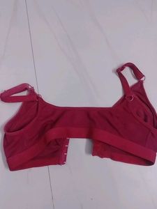 Burgundy Bra - Comfortable Support