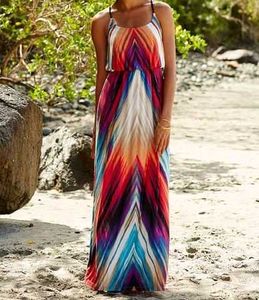 Vibrant Tie-Dye Maxi Dress