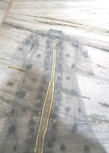 Elegant Grey Ethnic Gown
