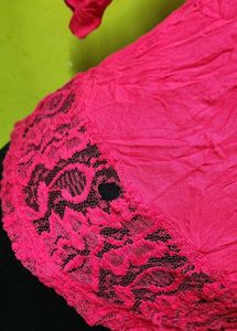 Crushed Style Top with Lace Details