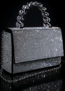 Sparkling Silver Clutch