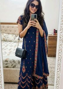 Anouk Navy kurta set for women
